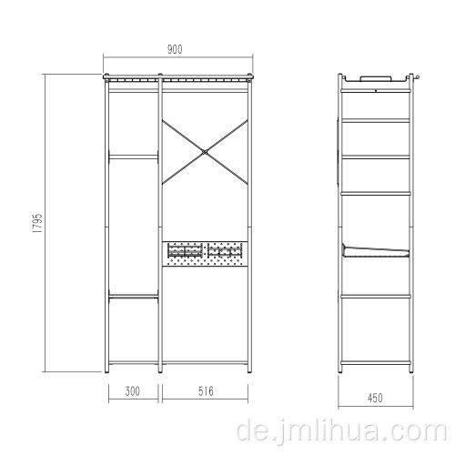 Stoffregal Metallregale